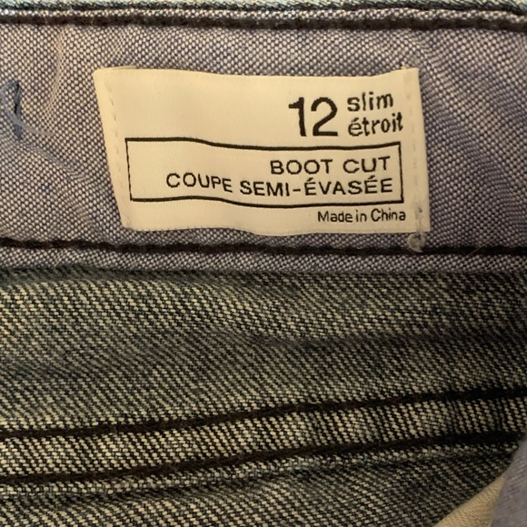 Gap 1969 Girls Slim Bootcut Denim size 12 - Picture 5 of 7